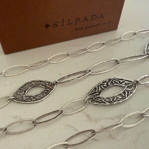 Silpada Sterling Silver Large Link Necklace N2355
